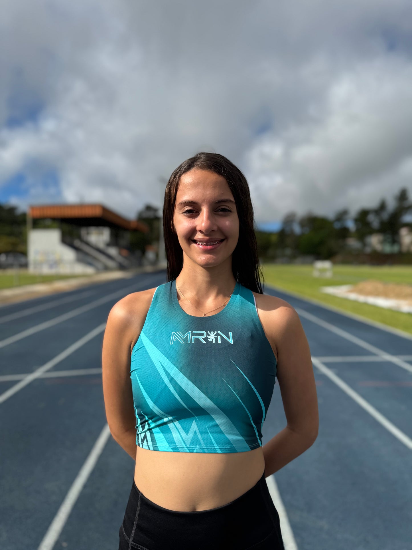 Crop Top Mujer Azul