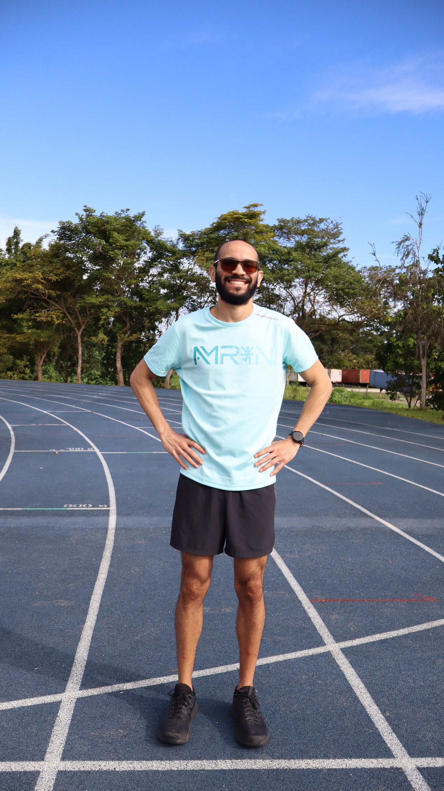Camiseta Deportiva Azul Claro UNISEX | Primera Colección