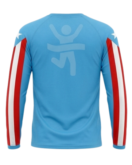 Camisa Manga Larga Puerto Rico Edition | AMRUN UNISEX ❤️🩵🤍