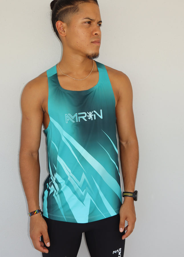 Camisa Sin Manga Hombre | Azul