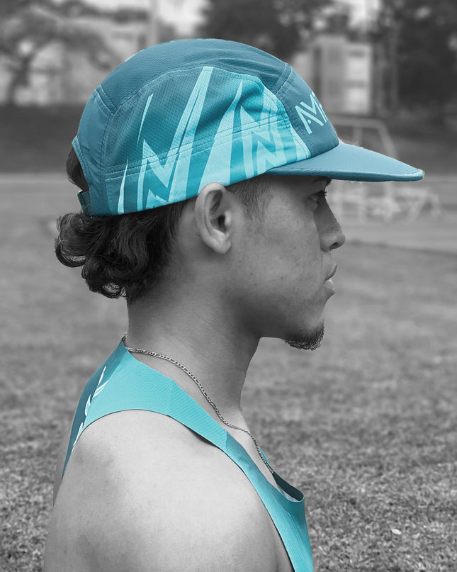 Gorra Azul AMRUN Racing | Running Cap
