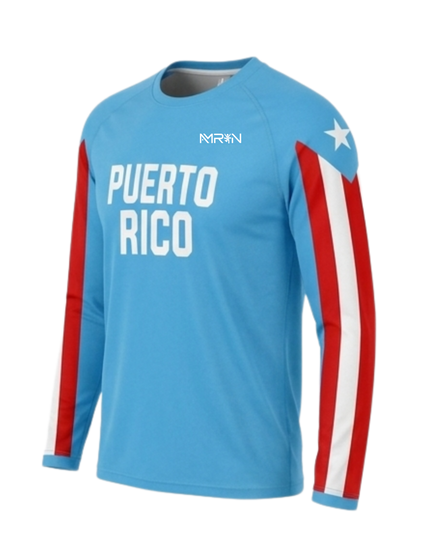 Camisa Manga Larga Puerto Rico Edition | AMRUN UNISEX ❤️🩵🤍