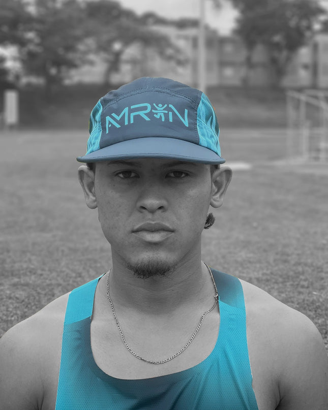 Gorra Azul AMRUN Racing | Running Cap