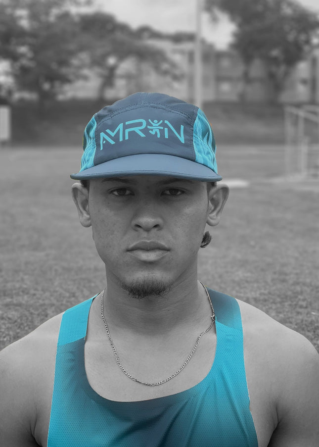 Gorra Azul AMRUN Racing | Running Cap