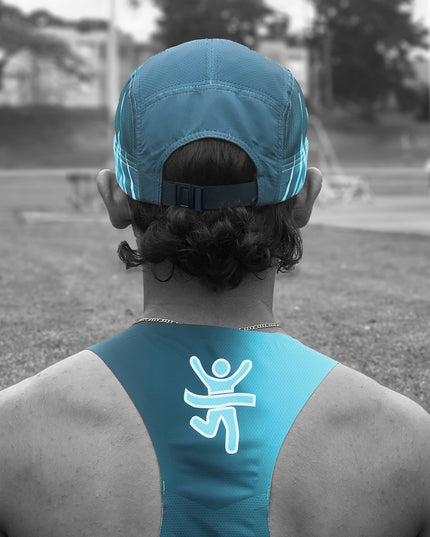 Gorra Azul AMRUN Racing | Running Cap