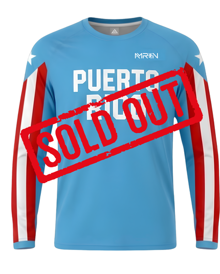 Camisa Manga Larga Puerto Rico Edition | AMRUN UNISEX ❤️🩵🤍